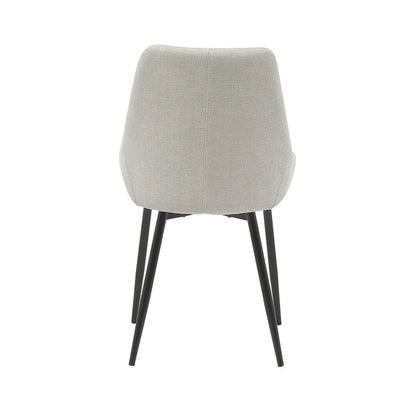 Porthos Home Orin Fabric Dining Chairs with Steel Legs, Set of 2