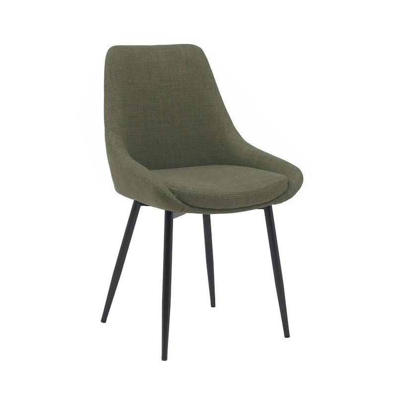 Porthos Home Orin Fabric Dining Chairs with Steel Legs, Set of 2