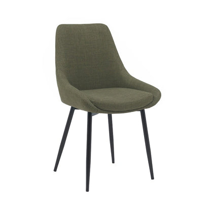 Porthos Home Orin Fabric Dining Chairs with Steel Legs, Set of 2