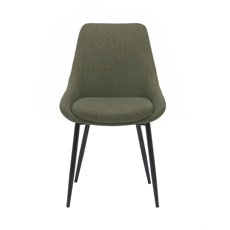 Porthos Home Orin Fabric Dining Chairs with Steel Legs, Set of 2