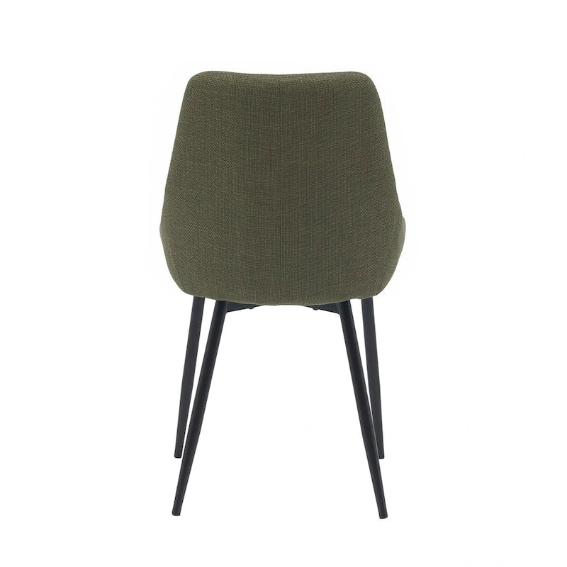 Porthos Home Orin Fabric Dining Chairs with Steel Legs, Set of 2
