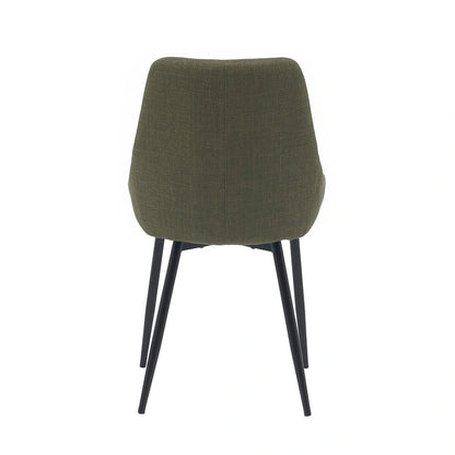 Porthos Home Orin Fabric Dining Chairs with Steel Legs, Set of 2