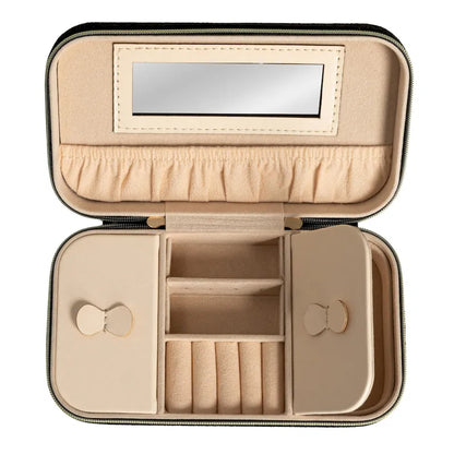 Household Essentials Fabric Travel Jewelry Organizer Box - 7.1L x 3.9W x 2.0H