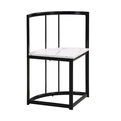 7-Piece Iron Dining Table Set with Table and Six Chairs