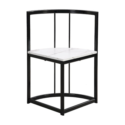 7-Piece Iron Dining Table Set with Table and Six Chairs