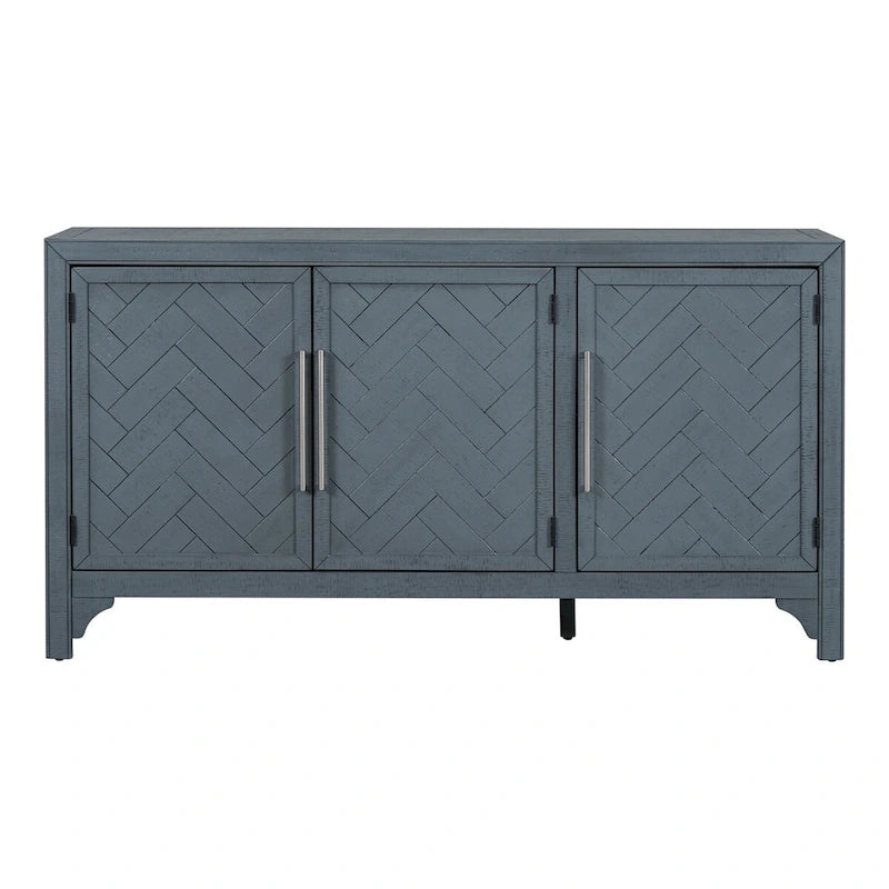 Wooden Storage Cabinet Sideboard with Adjustable Shelves
