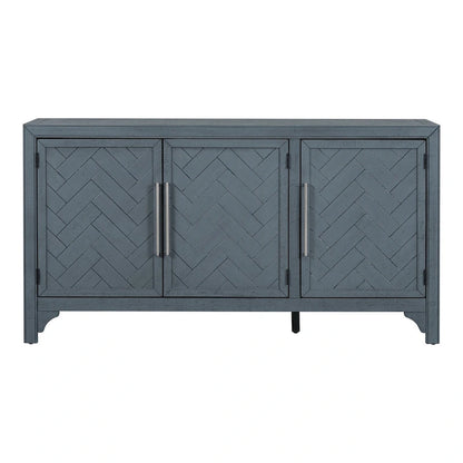 Wooden Storage Cabinet Sideboard with Adjustable Shelves