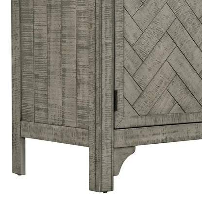 Wooden Storage Cabinet Sideboard with Adjustable Shelves