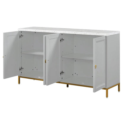 Sideboard with Extra Large Storage Space and Metal Handles
