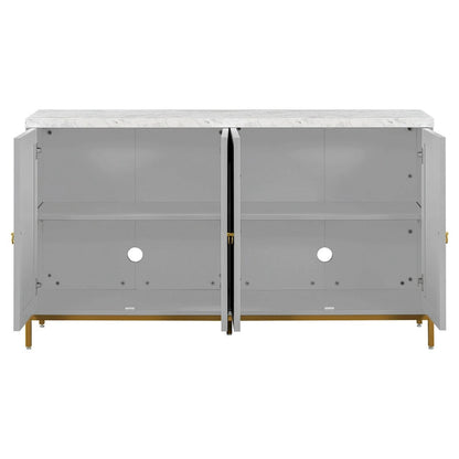 Sideboard with Extra Large Storage Space and Metal Handles