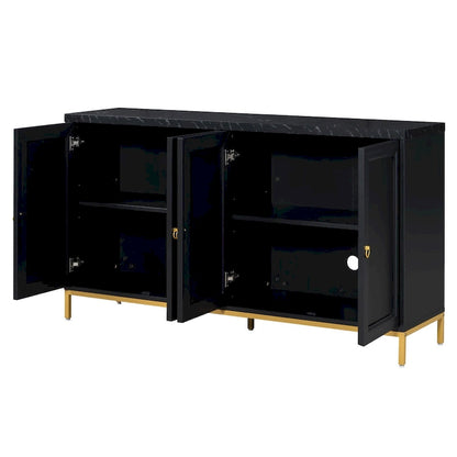 Sideboard with Extra Large Storage Space and Metal Handles