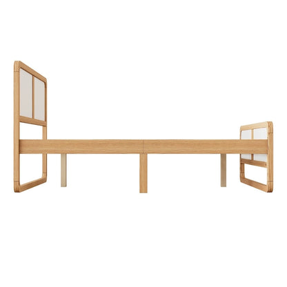 Modern Style Solid Wood Platform Bed for Kids, Teens, Adults