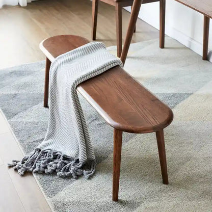 Natural Oak Wood for Dining Bench Table Bench for Living Room