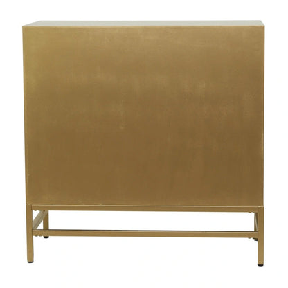 Wooden Room Cabinet with Mirrored Front - Gold or Black - Roche River Decor